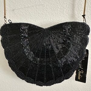 Vintage Imperial Fashion Beaded Long Strap Small Crossbody with tag